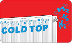 Radiators cold at top due to trapped gas, a by product of system rust.